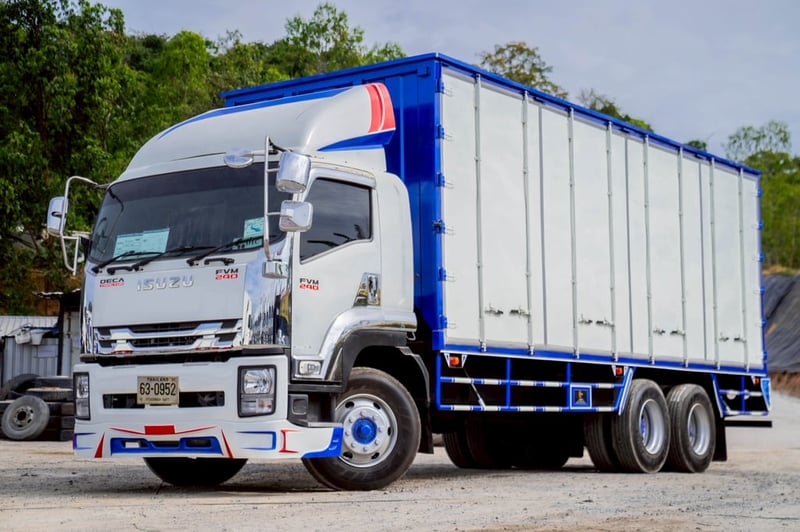 ISUZU FVM 240แรงม้า รถบรรทุก 10ล้อ ตู้แห้ง ปี2016