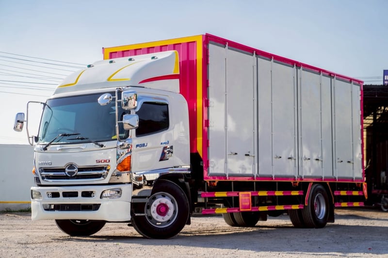 HINO FG 212แรงม้า รถบรรทุก 6ล้อ ตู้แห้ง ปี2015 เลขไมล์น้อยกว่า 800,000 กม.