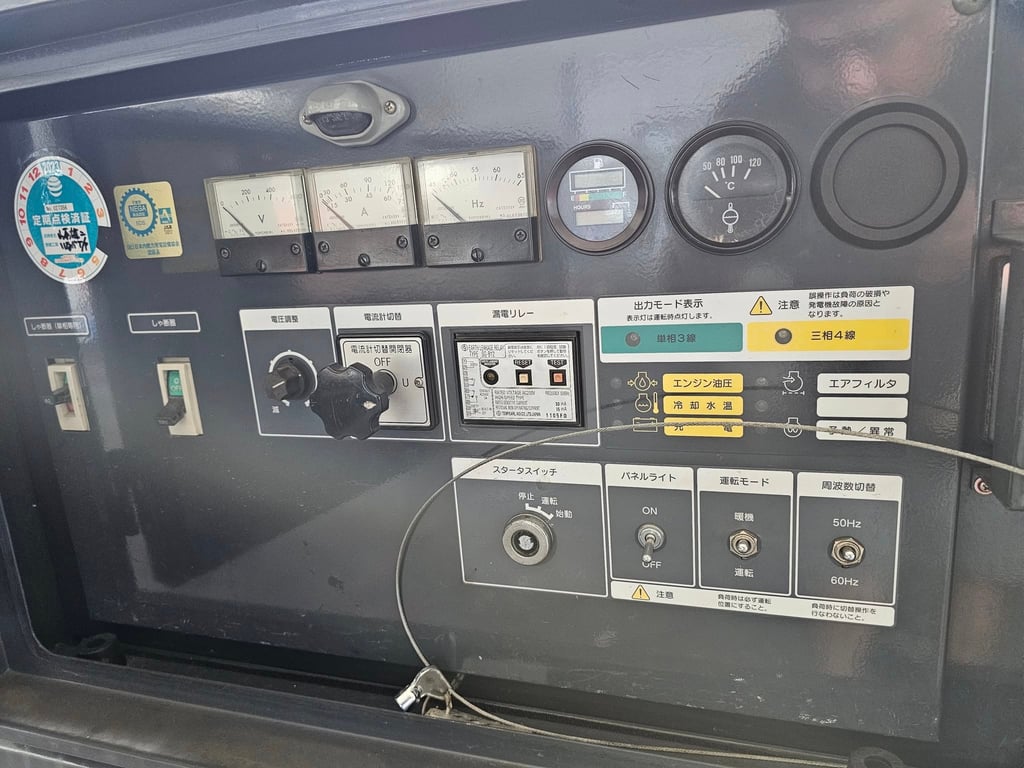 เครื่องปั่นไฟ AIRMAN รุ่น EQ ขนาด 45 KVA เครื่องยนต์ KUBOTA สภาพเดิมๆ เครื่องเงาๆ สวยๆ จากญี่ปุ่น พร้อมใช้งาน