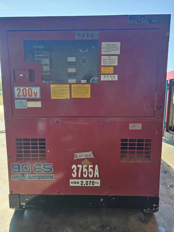 เครื่องปั่นไฟ DENYO รุ่น ESH ชนาด 90 KVA เครื่องยนต์  HINO JO8C - P สภาพเดิมๆ เครื่องสวยๆ จากญี่ปุ่น พร้อมใช้งาน สนใจติดต่อสอบถามรายละเอียดเพิ่มเติมได้ที่เบอร์ 081-9070978
