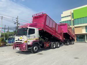 สิบล้อดั้มพ์เกษตรพ่วงแม่ลูก HINO FM1A 344 แรงม้า ปี 65 ทั้งแม่ลูก (0932)(0933)