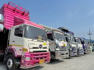 สิบล้อดั้มพ์ HINO FM1A 344 แรง ปี 65  หางดั้ม สามเพลา อู่พิรุธ ปี 65 (0932)(0933)