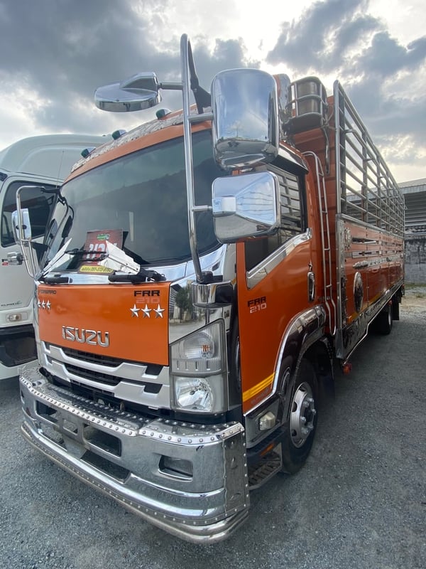 ISUZU FRR 210แรงม้า รถบรรทุก 6ล้อ กระบะคอกสูง ปี2020(3563)