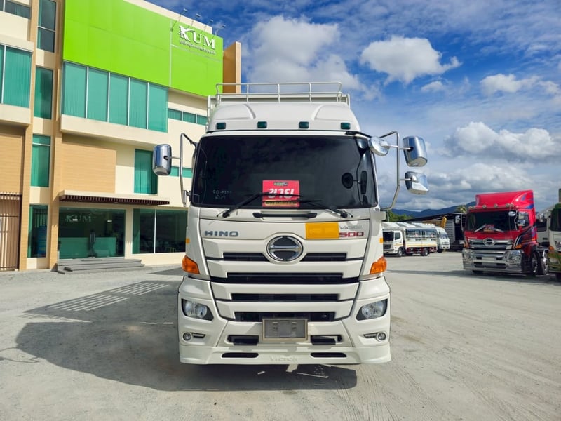 สิบล้อดั้มพ์ HINO VICTOR 500 344 แรงม้า ปี 66 +หางดั้มพ์ สามเพลา อู่ธนาสิน ปี 66(7371)(9338)