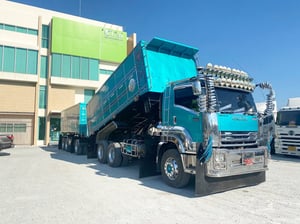 ISUZU FXZ 360 แรง ปี 2565 + หางดั้มพ์ อู่สหะกิจ ปี 2565 (1245 1246)