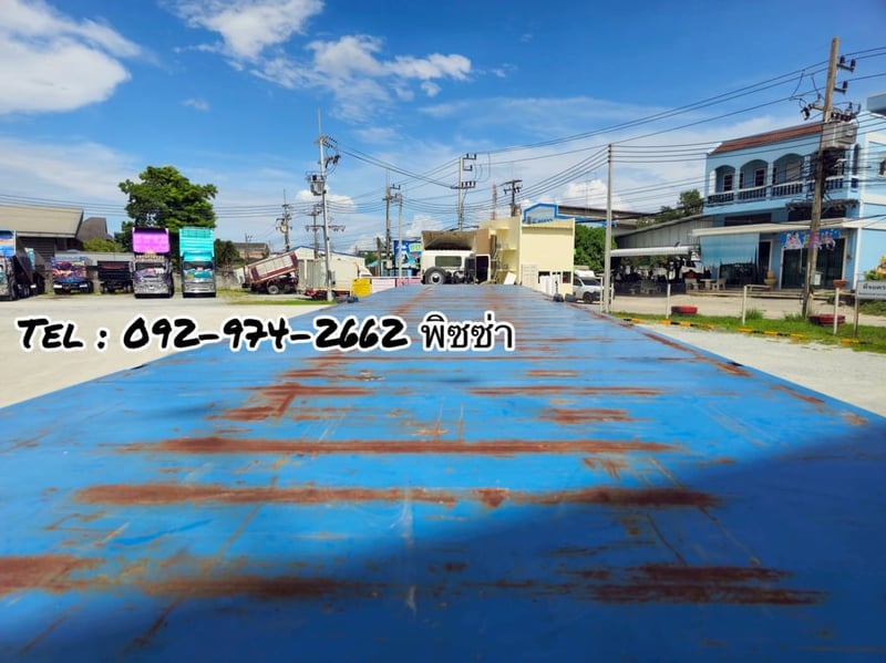 หางพื้นเรียบ สามเพลา  อู่ WAFA ปี 2565(5439)