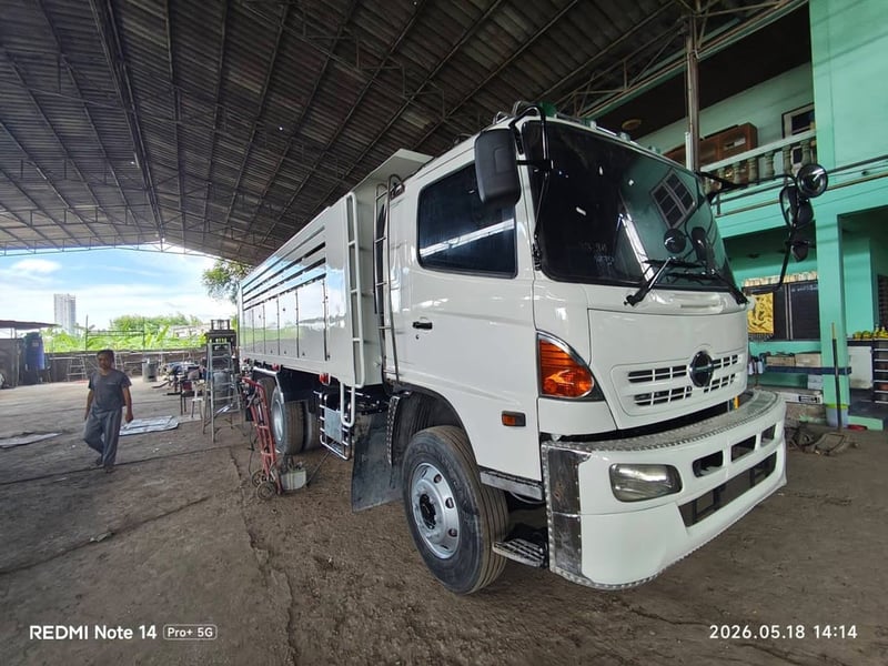 สิบล้อดั้มพ่วง HINO FM1A 344 แรงปี 56
