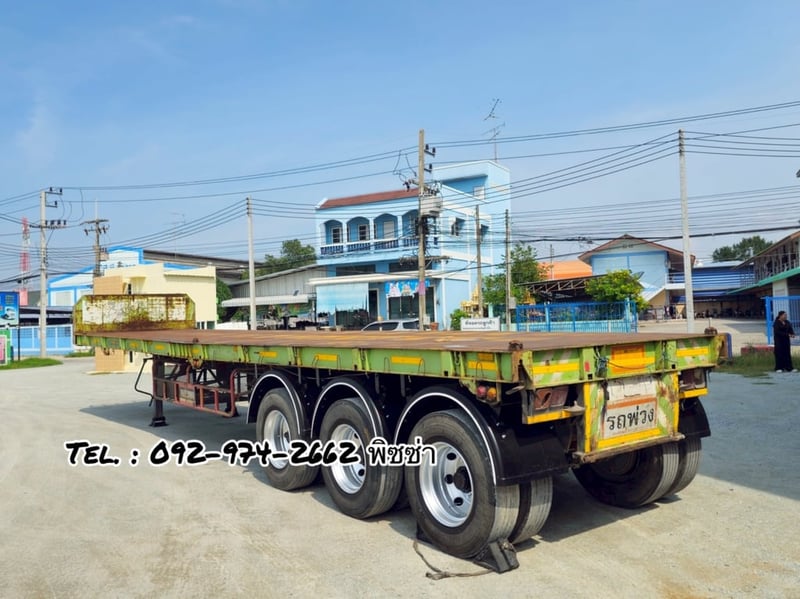 หางพื้นเรียบ สามเพลา  อู่ BPT ปี 58 (7339)