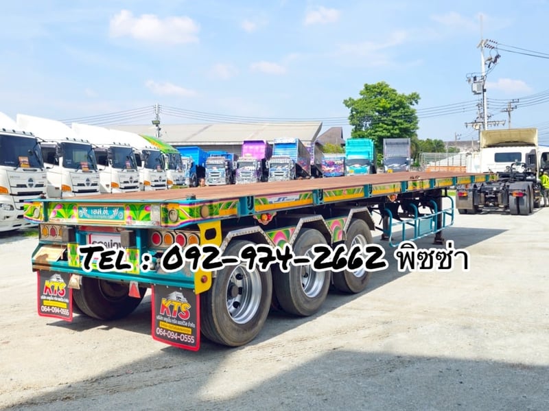 หางพื้นเรียบ สามเพลา อู่ เอส.ที ปี 2561 (9740) หางพื้นเรียบ สามเพลา อู่ เอส.ที ปี 2561 (9740)