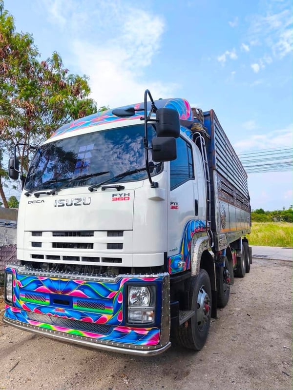 สิบสองล้อแท้ ดััมเกษตร ISUZU FYH 360 แรง ปี 2555(0856) 