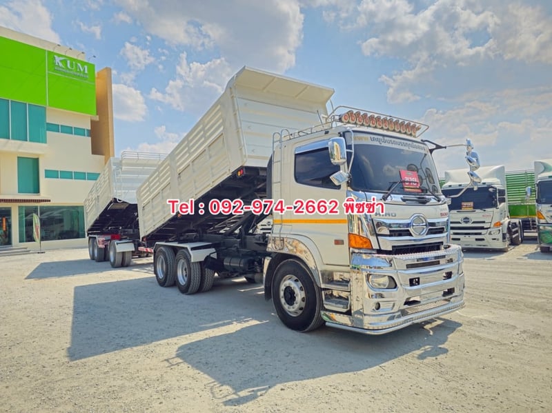 สิบล้อดั้มพ์พ่วงแม่ลูกปี 65  HINO FM1A 344แรง (2753)(1976)