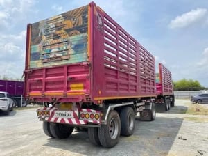 สิบล้อดั้มพ่วงแม่+ลูก  ISUZU FXZ 360 แรงปี 65 (2591,2592)