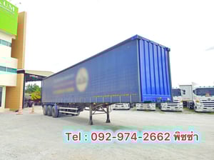 หางตู้ผ้าใบ สามเพลา อู่สามมิตร ปี 2565 (0160) 