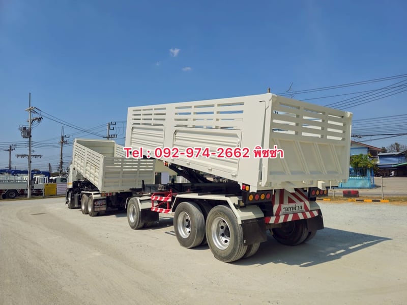 สิบล้อดั้มพ์พ่วงแม่ลูกปี 65  HINO FM1A 344แรง (2753)(1976)