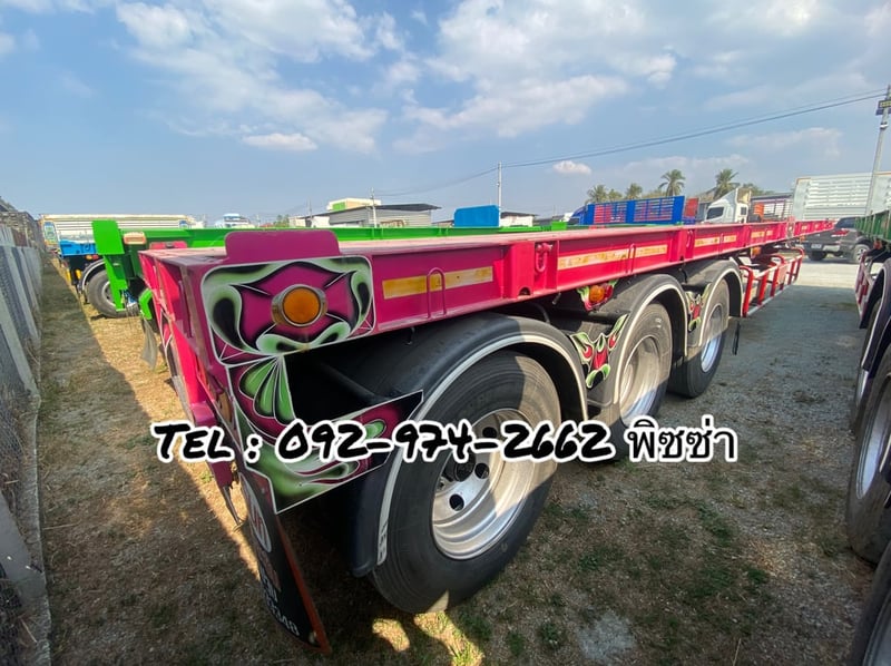 หางพื้นเรียบ สามเพลา อู่ THE SUN ปี 65 (0376) หางพื้นเรียบ สามเพลา อู่ THE SUN ปี 65 (0376)