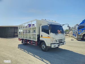 ISUZU FRR 190 แรง ปี 64(4513) หกล้อคอกบรรทุกน้ำ  🩵💠