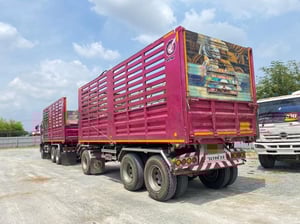 สิบล้อดั้มพ่วงแม่+ลูก  ISUZU FXZ 360 แรงปี 65 (2591,2592)