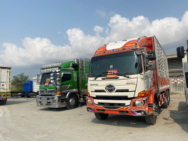 HINO FL8J 260 แรงปี 59(2895) สิบล้อคอกกระบะเหล็ก ❗️ 