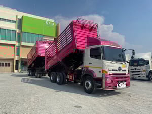 สิบล้อดั้มพ์เกษตรพ่วงแม่ลูก HINO FM1A 344 แรงม้า ปี 65 ทั้งแม่ลูก (0932 0933)