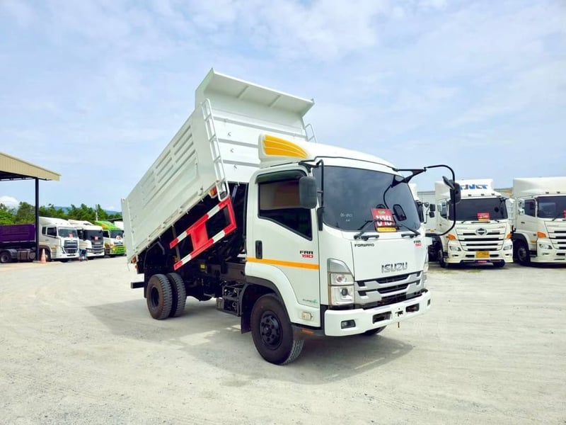 💥 ป้ายแดงมือเดียว 💥 หกล้อดั้มพ์ ISUZU FRR 190 แรงม้า ปี 65 อู่พนัส(0522)