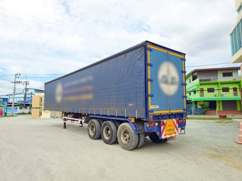 หางตู้ผ้าใบ สามเพลา อู่สามมิตร ปี 2565(0160) หางตู้ผ้าใบ สามเพลา อู่สามมิตร ปี 2565(0160)