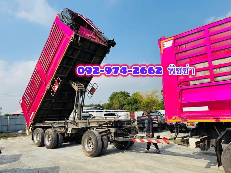 สิบล้อดั้มพ์เกษตรพ่วงแม่ลูก HINO FM1A 344 แรงม้า ปี 65 ทั้งแม่ลูก (0932 0933)