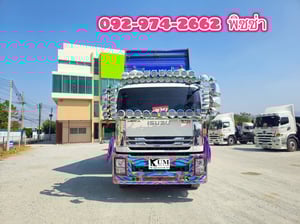 สิบสองล้อดั้มพ์พ่วง ISUZU FYH 360แรง ปี 2556 (2507,2508)