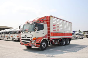 HINO FL8J 260 แรงปี 59(2895) สิบล้อคอกกระบะเหล็ก ❗️ 