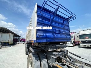 💥ด่วน 💥 กระบะสามมิตร บรรทุกได้ 30 สิบล้อดั้มพ์พ่วง HINO FM1A 344 แรง ปี53 (9321,9322 )