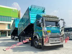 สิบล้อดั้มพ์พ่วงแม่-ลูก  ISUZU FXZ 360แรง ปี 2566 (5392,5393)