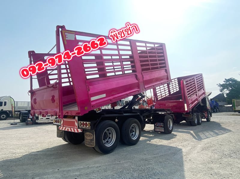 สิบล้อดั้มพ์เกษตรพ่วงแม่ลูก HINO FM1A 344 แรงม้า ปี 65 ทั้งแม่ลูก (0932 0933)