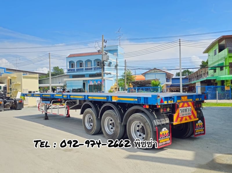 หางพื้นเรียบ สามเพลา  อู่ WAFA ปี 2565(5439)