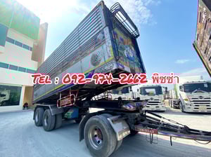 สิบสองล้อดั้มพ์พ่วง ISUZU  FYH 360 แรง ปี 56 (2486,2485) 