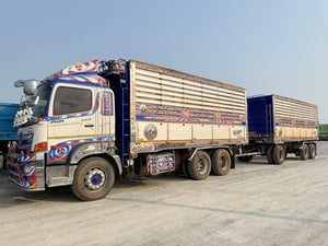 สิบล้อดั้มพ์เกษตรแม่ลูก  HINO FM1A 344 แรงม้า ปี 2561(3362,3363)