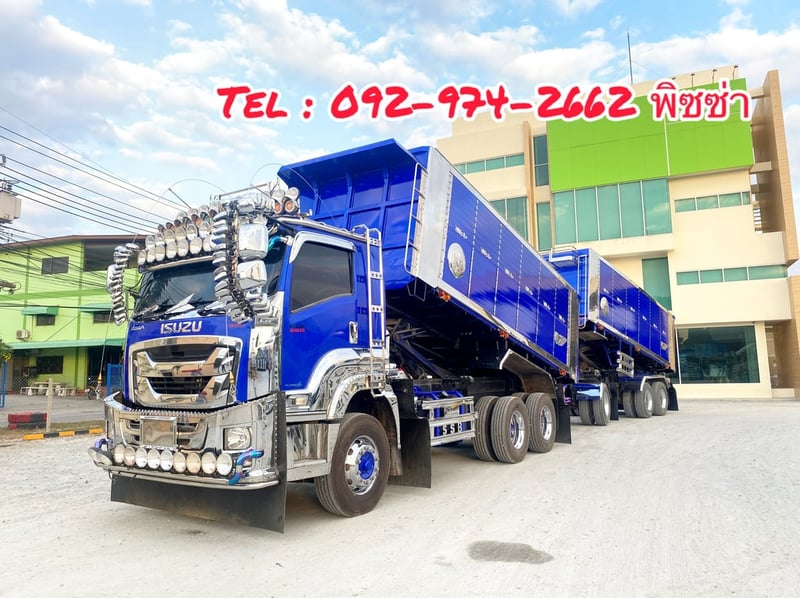 สิบล้อดั้มพ์ พ่วงเเม่ลูก ปี 66 ISUZU FXZ 360 แรงม้า สิบล้อดั้มพ์ พ่วงเเม่ลูก ปี 66 ISUZU FXZ 360 แรงม้า