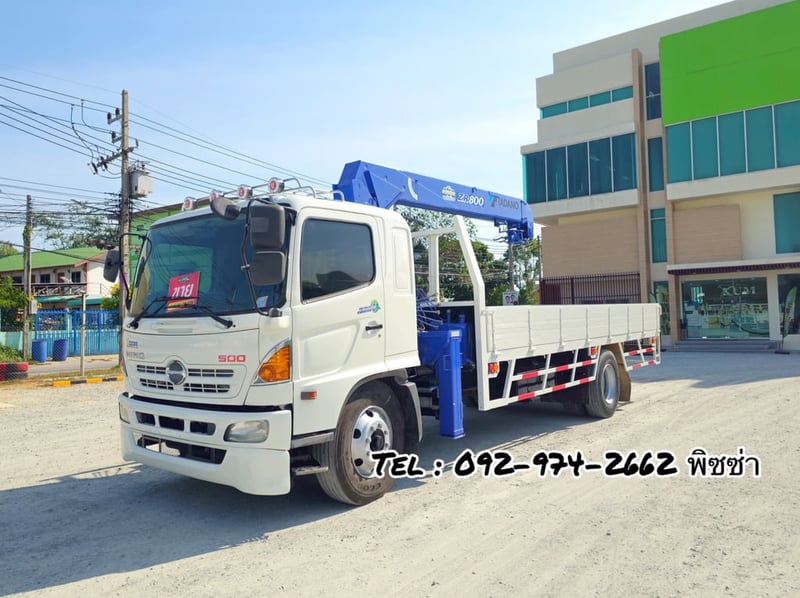 หกล้อเครน HINO FG8J 212 แรง ปี 2556 (7098)