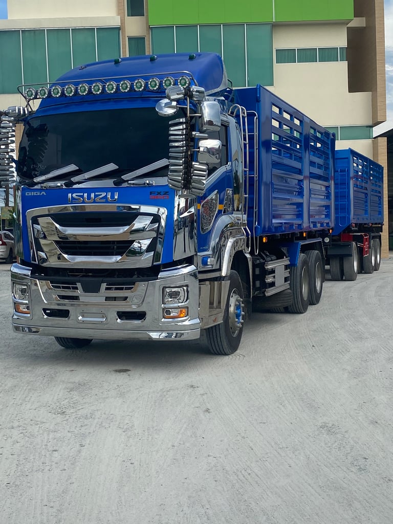 ISUZU FXZ 360แรงม้า รถบรรทุก 10ล้อ พ่วงแม่ลูก ปี2023(3502,3088)
