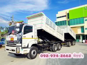 สิบล้อดั้มพ์พ่วง ISUZU FXZ 360แรง ปี 2565 (9575,9576) สิบล้อดั้มพ์พ่วง ISUZU FXZ 360แรง ปี 2565 (9575,9576)