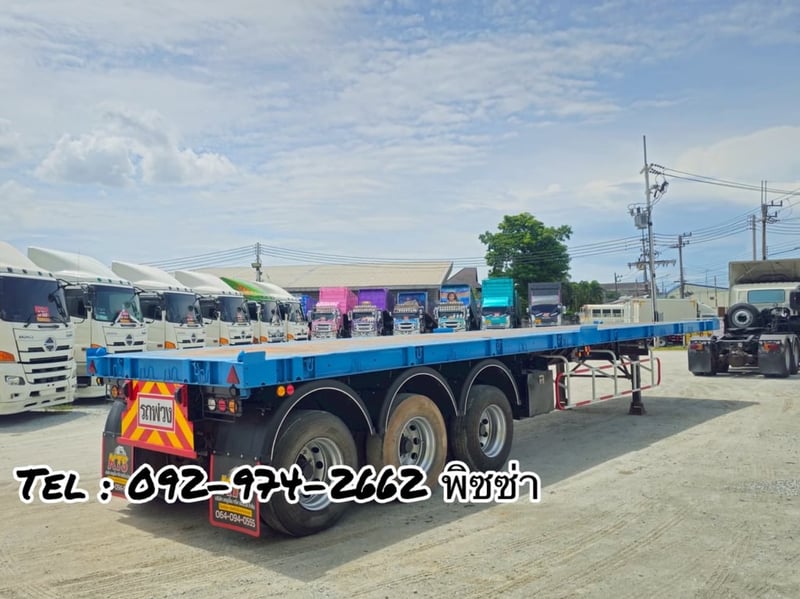 หางพื้นเรียบ สามเพลา  อู่ WAFA ปี 2565(8655)