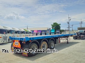 หางพื้นเรียบ สามเพลา  อู่ WAFA ปี 2565(8655)