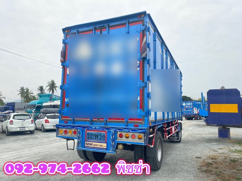 หางตู้สิบบาน สองเพลา อู่สมศักดิ์ บอดี้คาร์  ปี 2565(7643)
