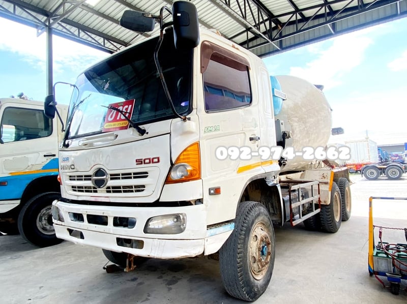 สิบล้อโม่ปูน HINO FM1A 330 แรง ปี 2556(9081)