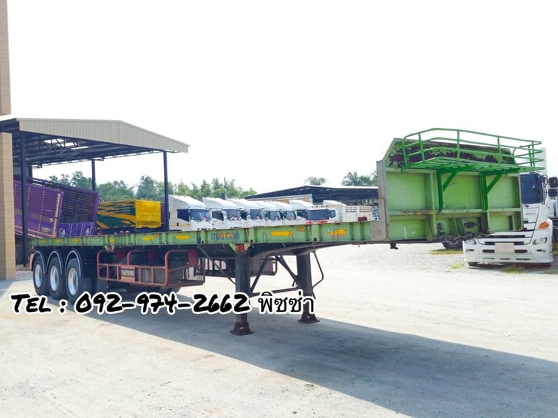 หางพื้นเรียบ สามเพลา  อู่ BPT ปี 58 (7339)