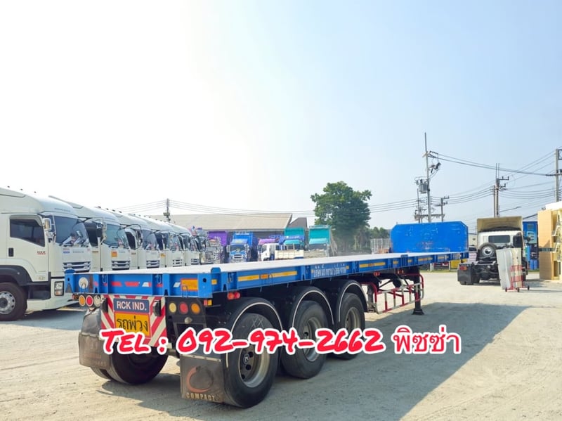 หางพื้นเรียบ สามเพลา  อู่ RCK ปี 2565(5250)