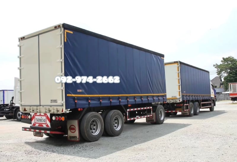 สิบล้อตู้ผ้าใบ HINO FL1A 344 แรง ปี 2567 + หางตู้ผ้าใบ สามเพลา อู่สามมิตร ปี 2567 (5506 5507) สิบล้อตู้ผ้าใบ HINO FL1A 344 แรง ปี 2567 + หางตู้ผ้าใบ สามเพลา อู่สามมิตร ปี 2567 (5506 5507)