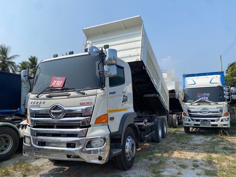 สิบล้อดั้มพ์พ่วงแม่ลูก HINO FM1A 344 แรง ปี 2560 (2539)