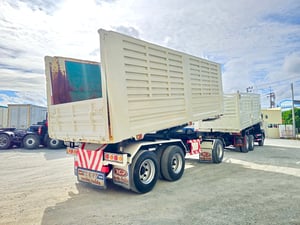 สิบล้อดั้มพ์ HINO VICTOR 500 344 แรงม้า ปี 66  หางดั้มพ์ สามเพลา อู่ธนาสิน ปี 66 (7371)(9338)