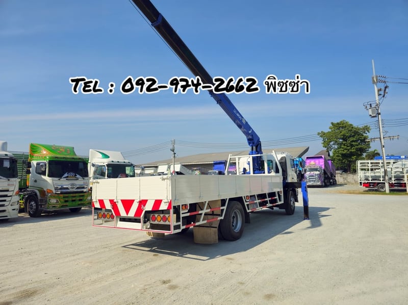 หกล้อเครน HINO FG8J 212 แรง ปี 2556 (7098)