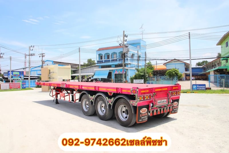 หางพื้นเรียบ สามเพลา อู่เดอะซัน ปี 2565(0376)