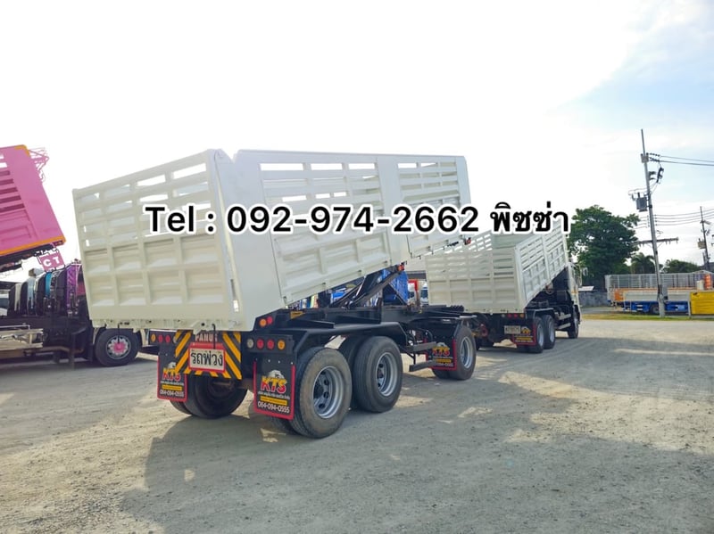 สิบล้อดั้มพ์ พ่วงเเม่ลูก ISUZU FXZ  360  ปี 65 Sาคา 3,190,000.-(9575)(9576)